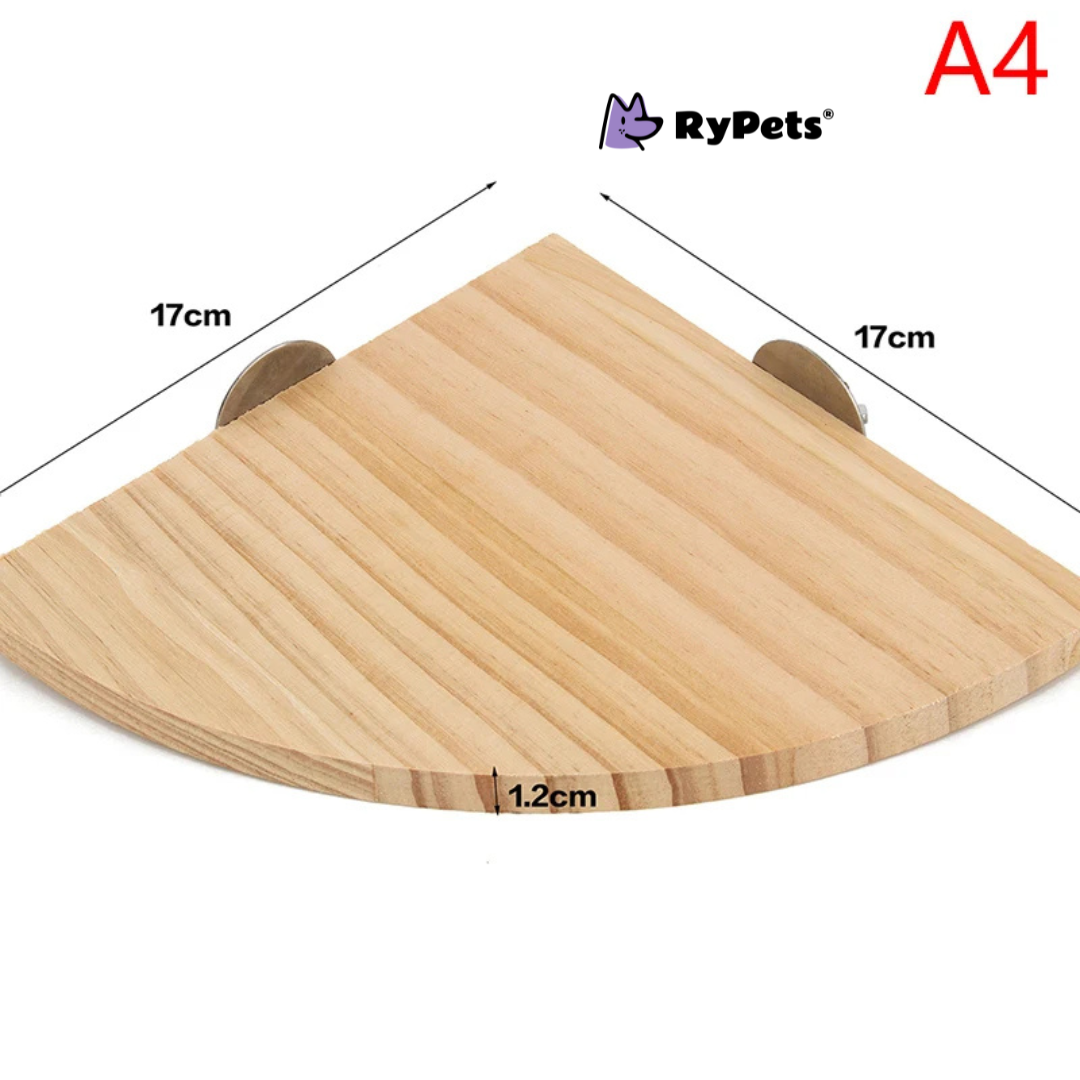 Parrot Hamster Stand Board Wood Perch