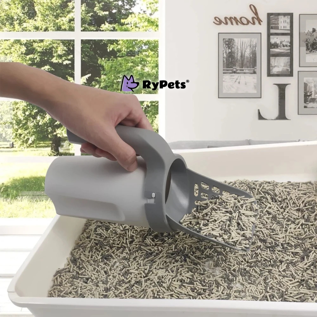 Self-Cleaning Cat Litter Scoop with Trash Bag