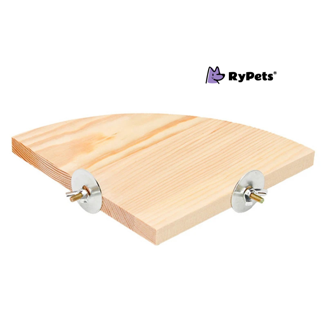 Parrot Hamster Stand Board Wood Perch