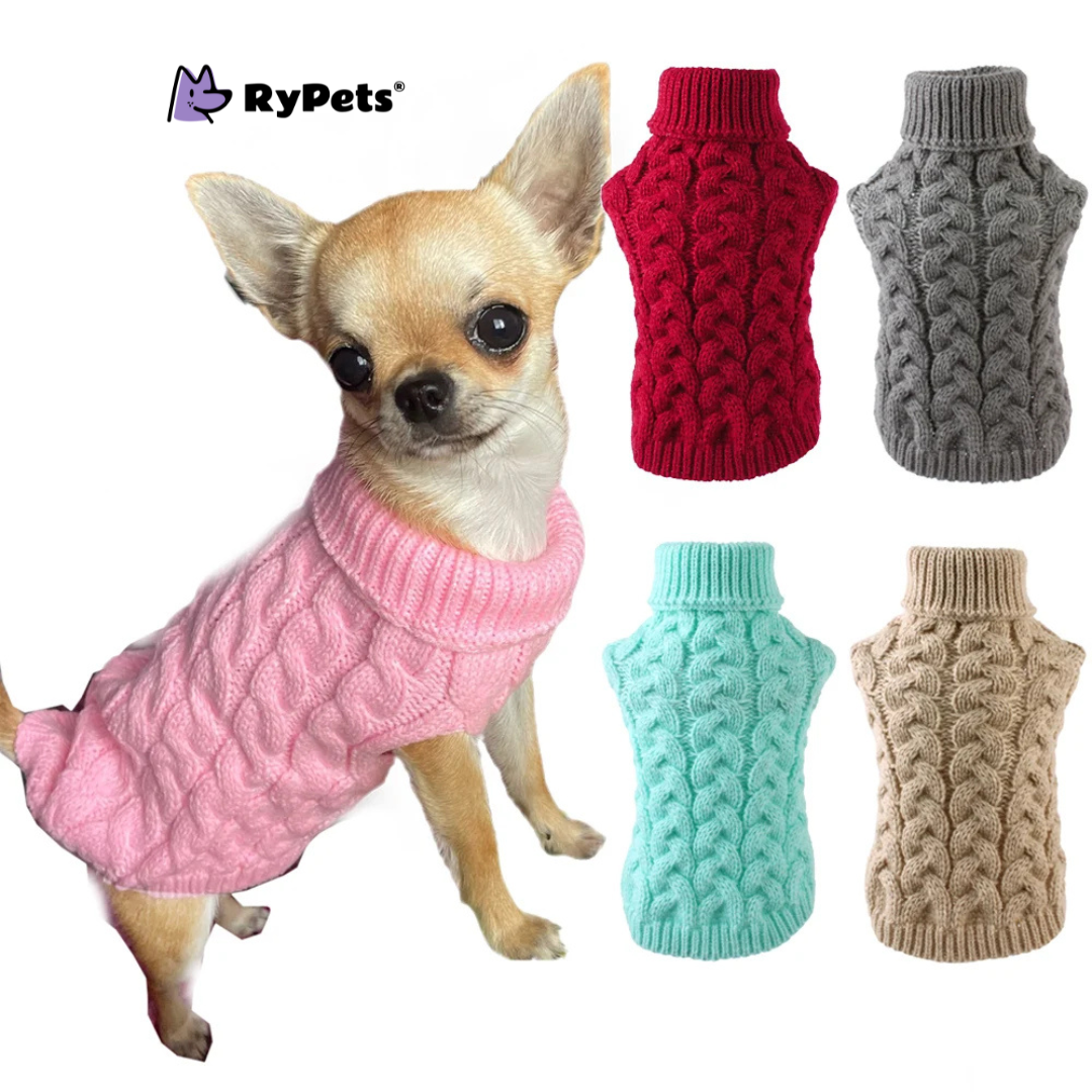 CozyTail Winter Sweater for Small Dogs