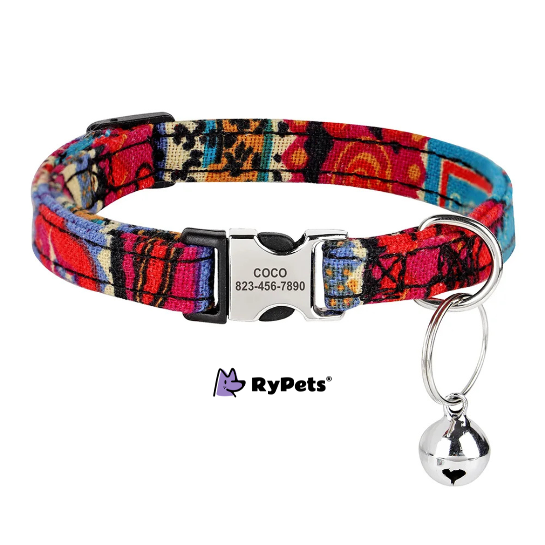 Personalized Printed Cat Collar