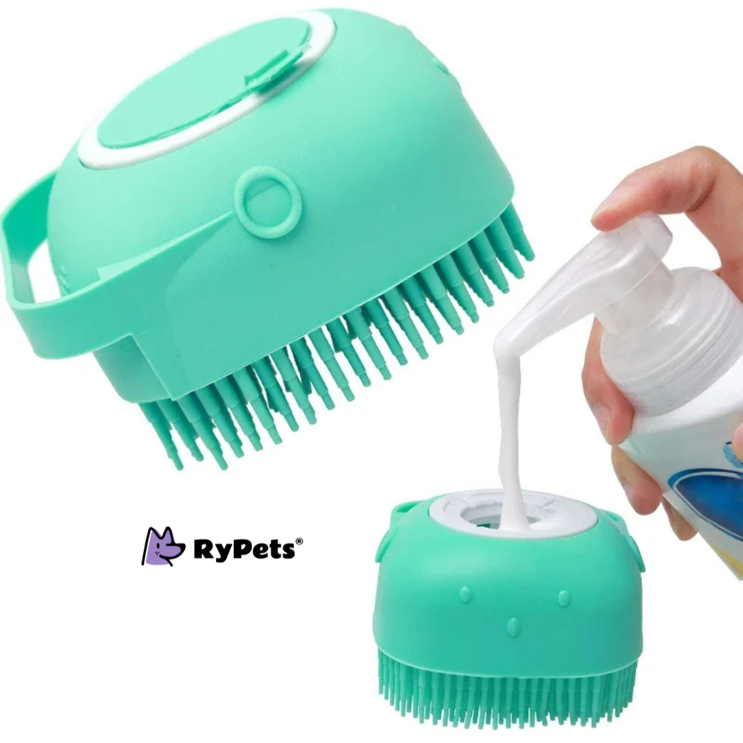 PetEase 2-in-1 Silicone Shampoo Brush