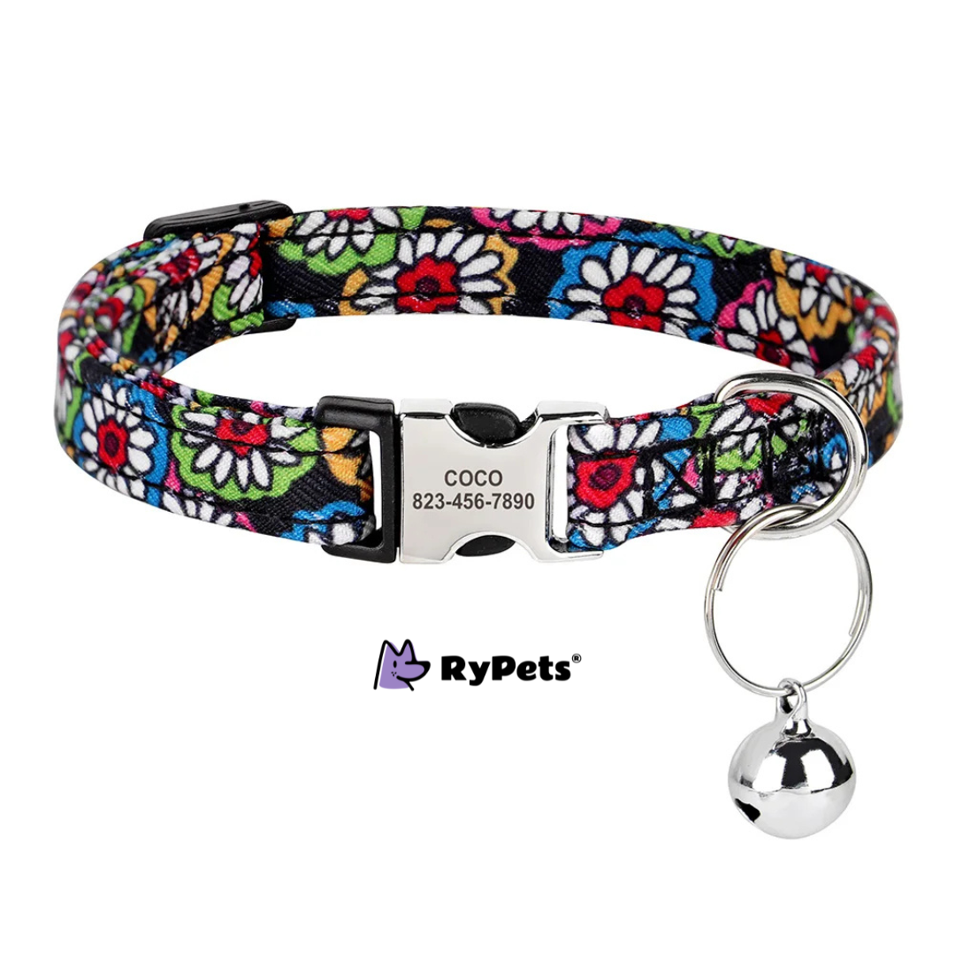 Personalized Printed Cat Collar