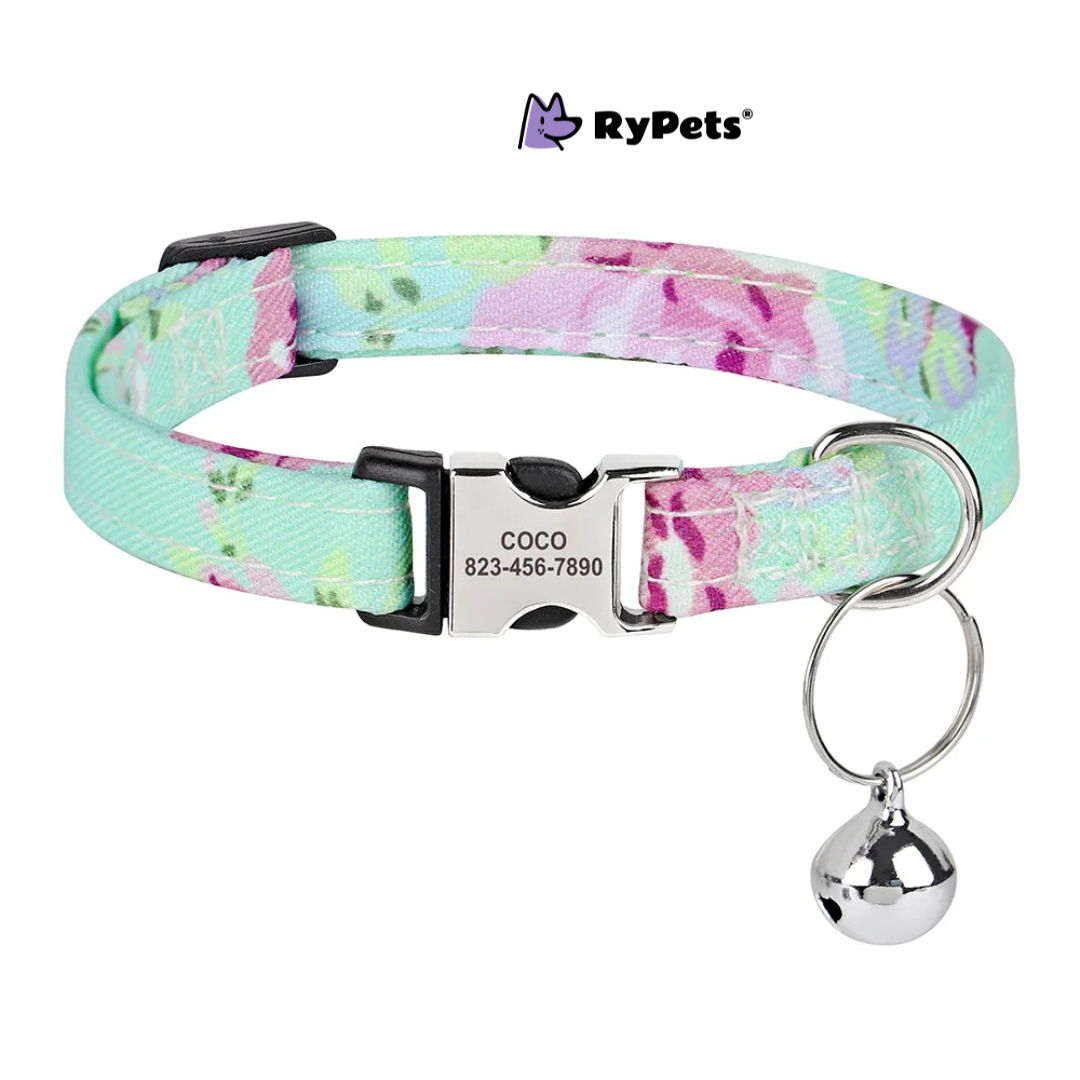 Personalized Printed Cat Collar