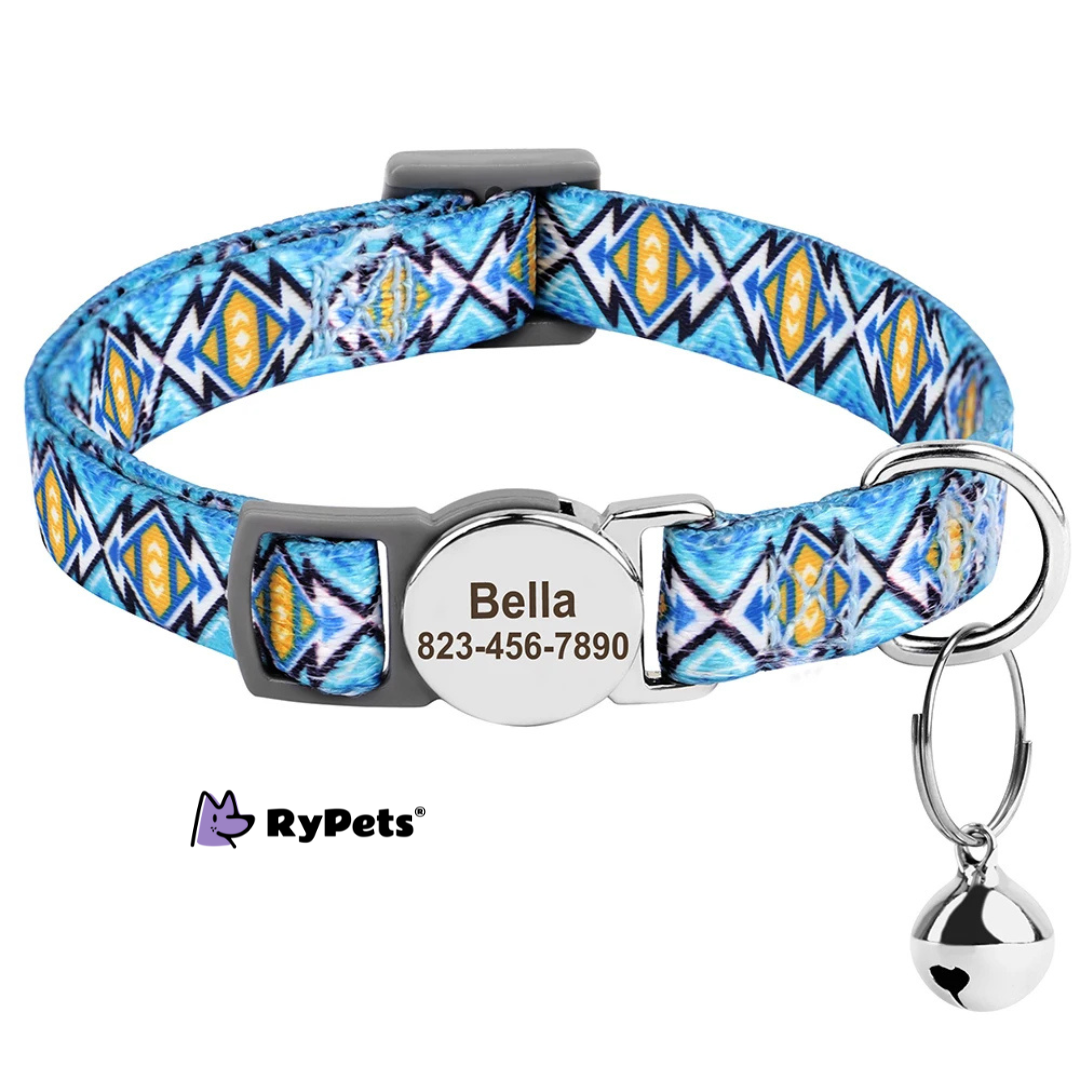 Personalized Printed Cat Collar