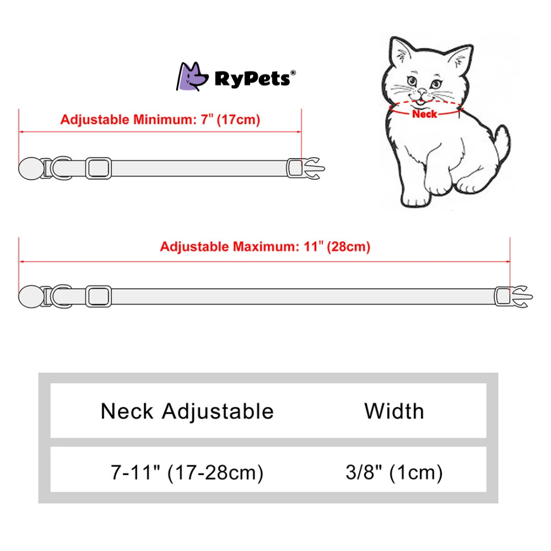 Personalized Printed Cat Collar