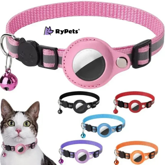 PawTrack Reflective AirTag Cat Collar