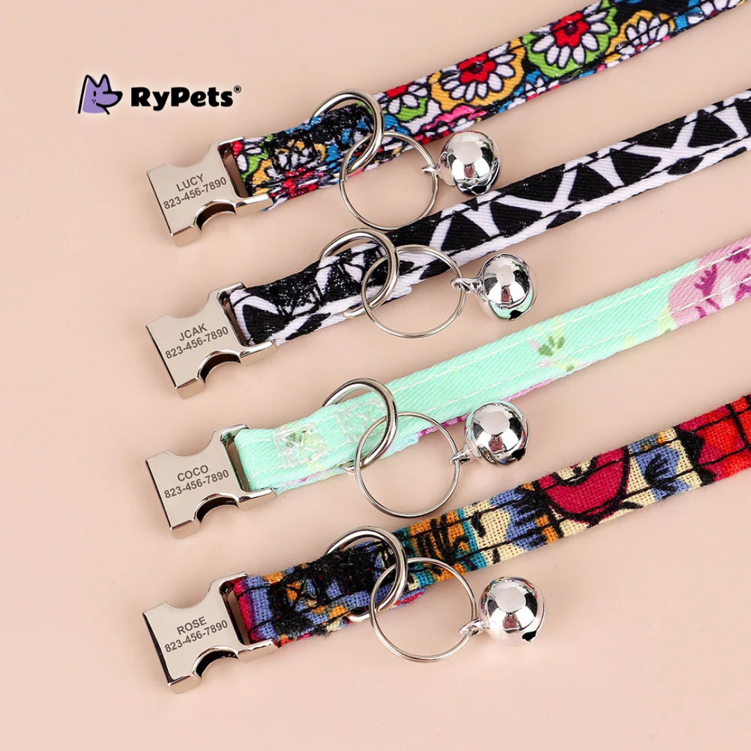 Personalized Printed Cat Collar