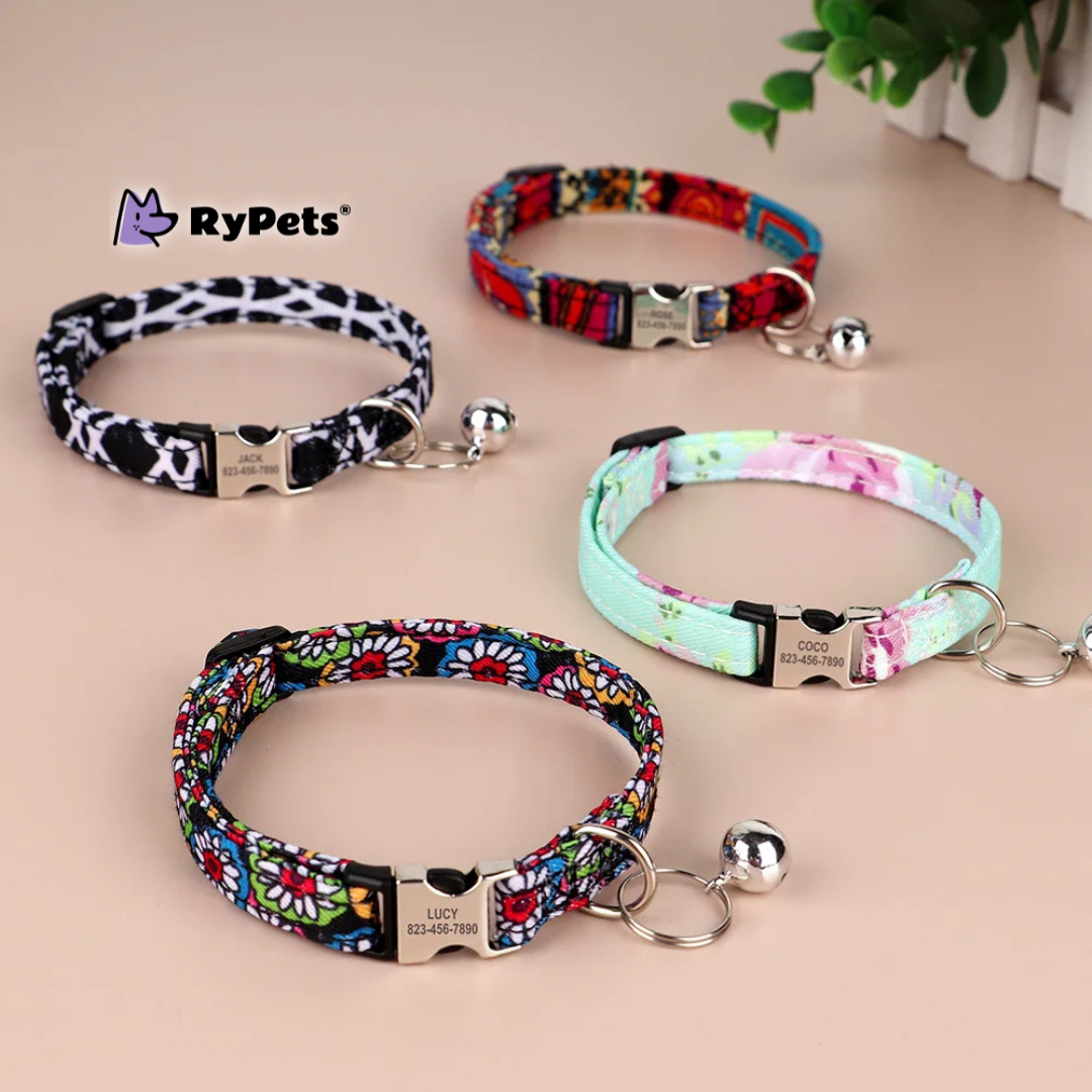 Personalized Printed Cat Collar