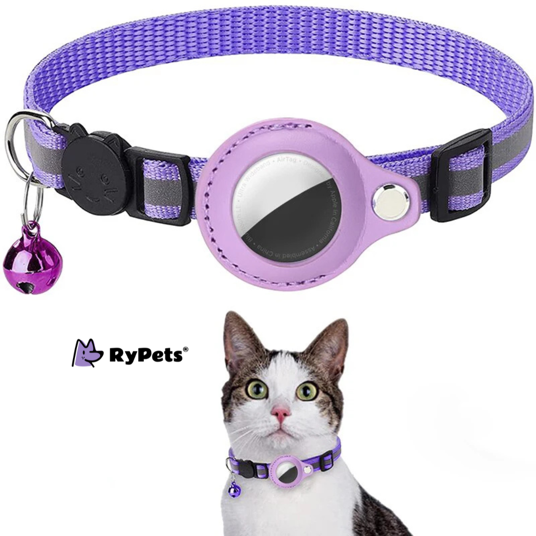 PawTrack Reflective AirTag Cat Collar