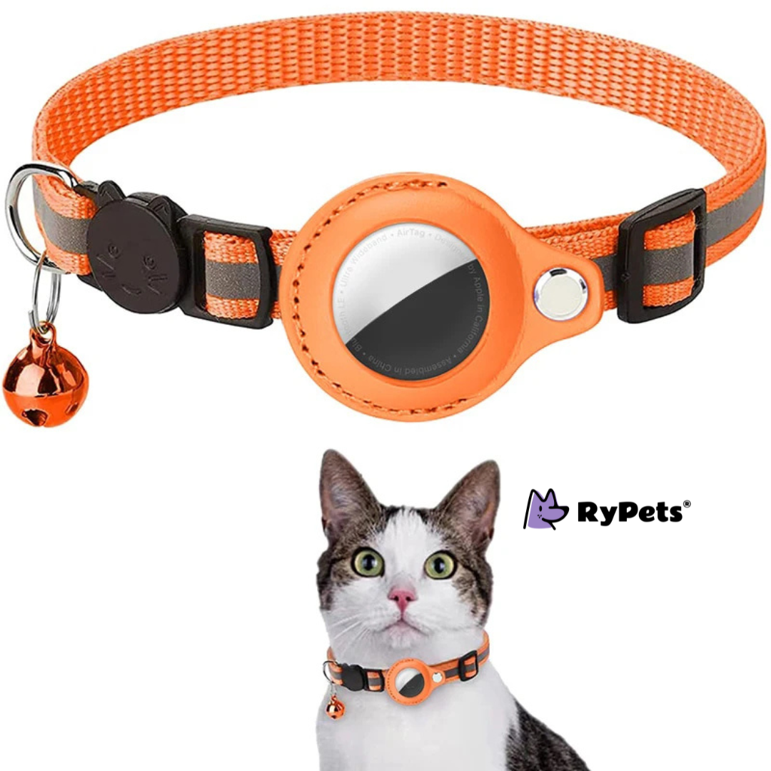 PawTrack Reflective AirTag Cat Collar