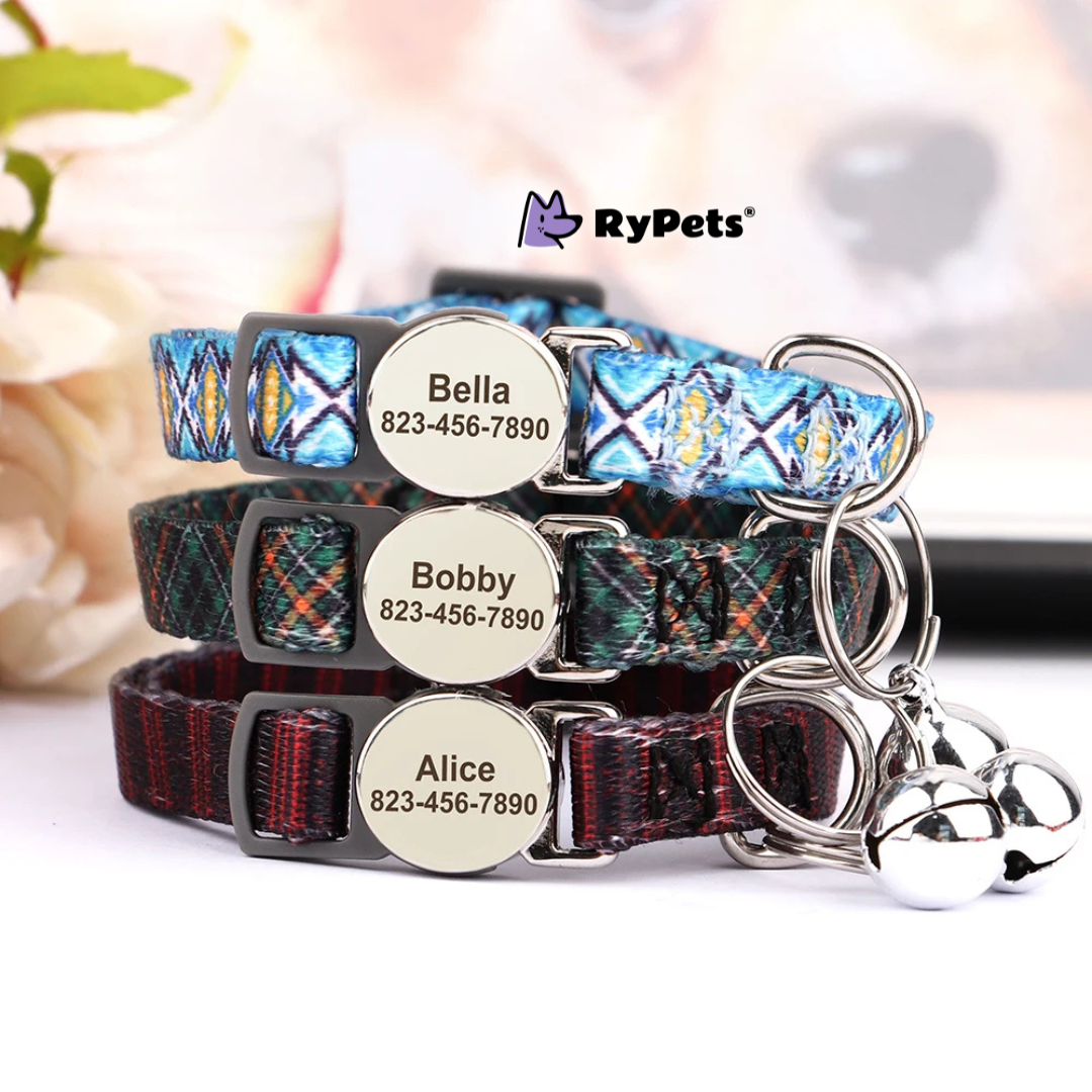 Personalized Printed Cat Collar