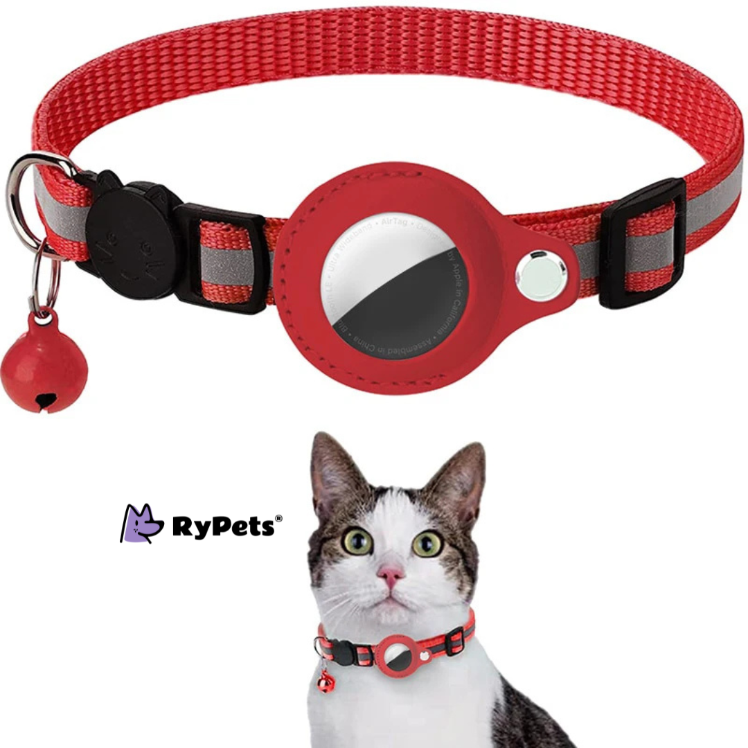 PawTrack Reflective AirTag Cat Collar