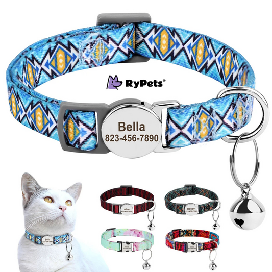 Personalized Printed Cat Collar