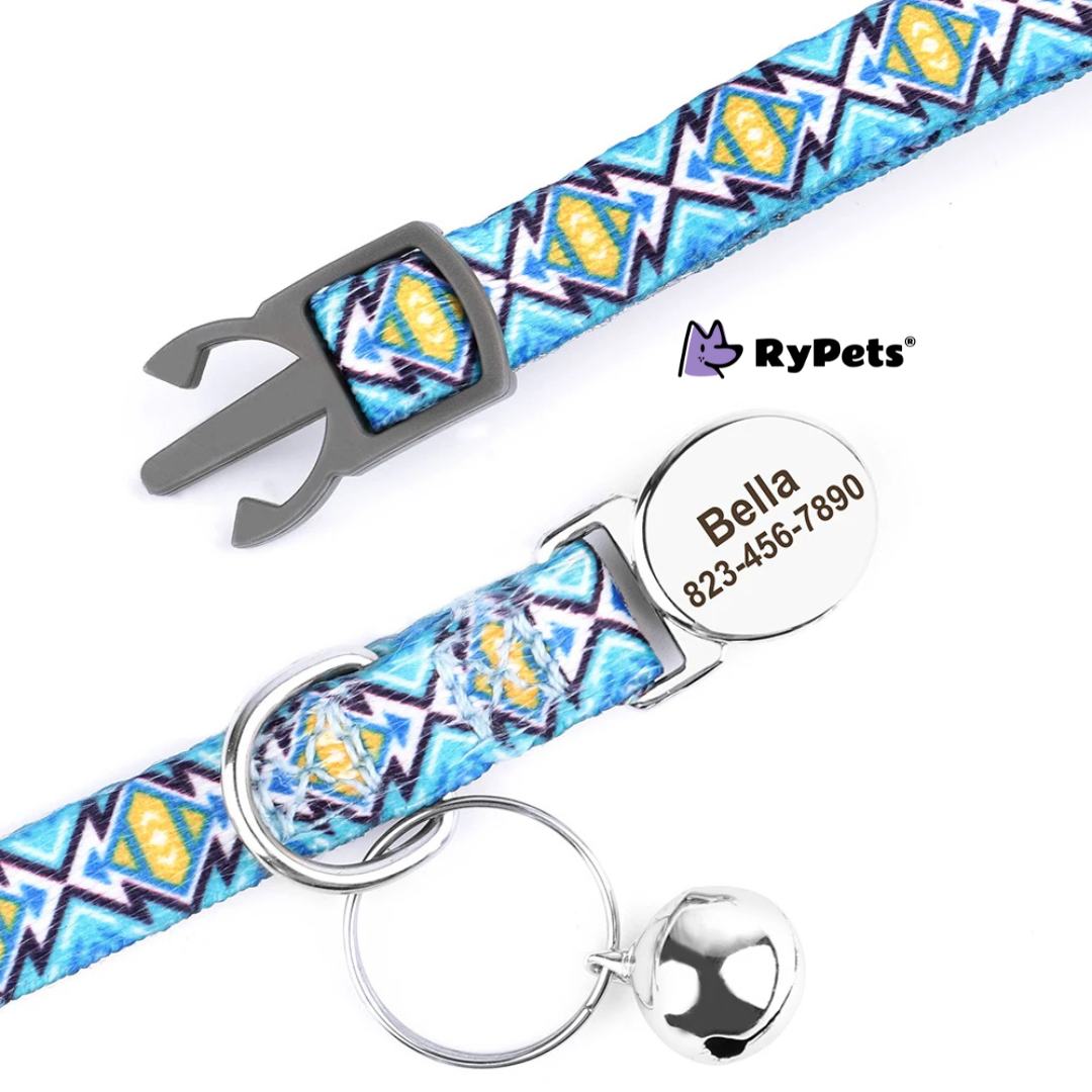 Personalized Printed Cat Collar