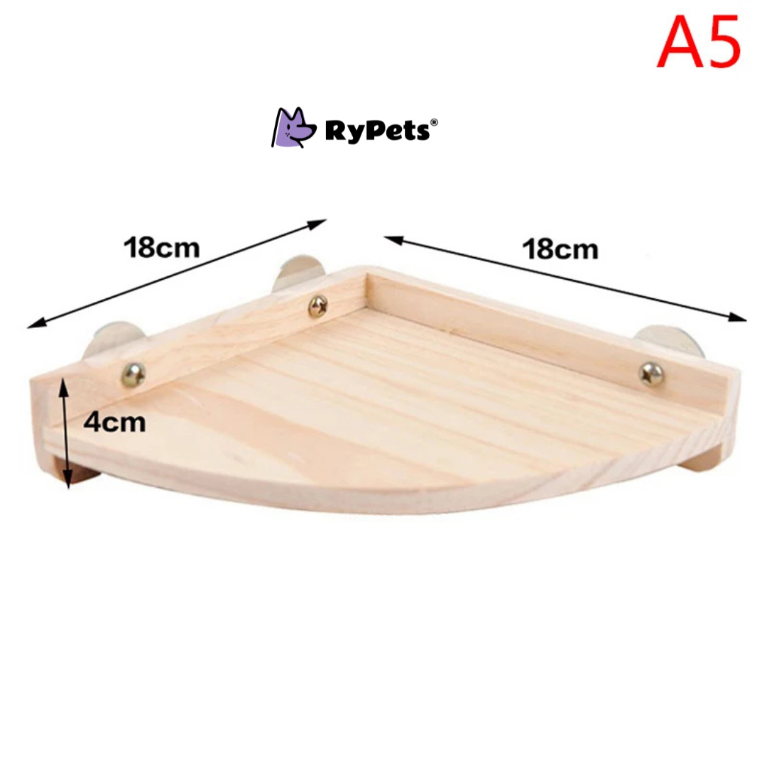 Parrot Hamster Stand Board Wood Perch