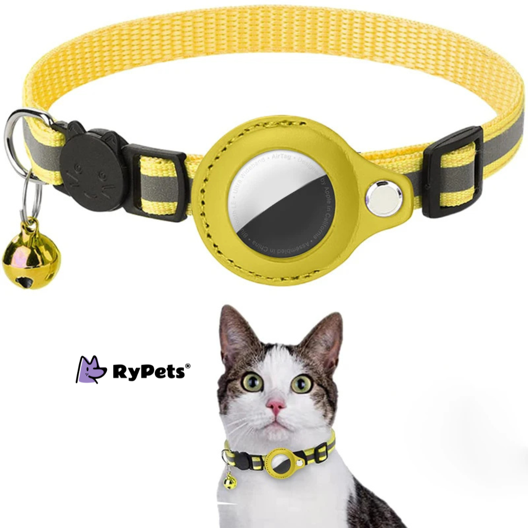 PawTrack Reflective AirTag Cat Collar