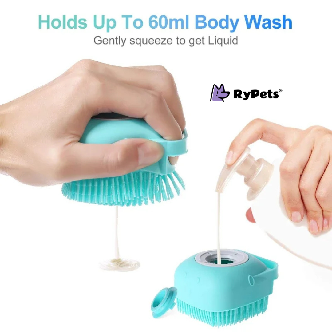 PetEase 2-in-1 Silicone Shampoo Brush